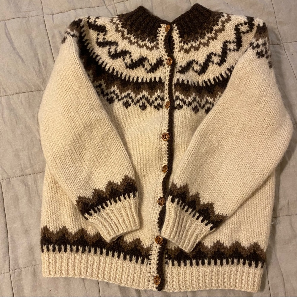 Beautiful handmade fair isle cardigan